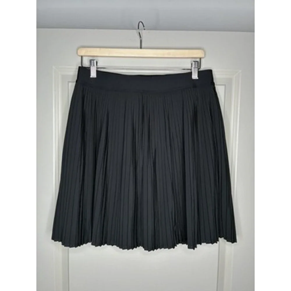 Lululemon Pleated High-Rise Knee-Length Tennis Skirt Black Size Large - Picture 7 of 7